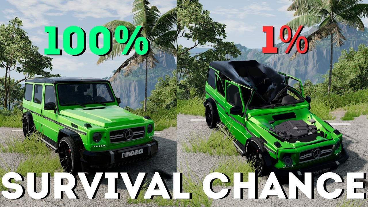 JUNGLE CRASH: Will You Survive? 🏝️🦜🌊 BeamNG.drive ? #5