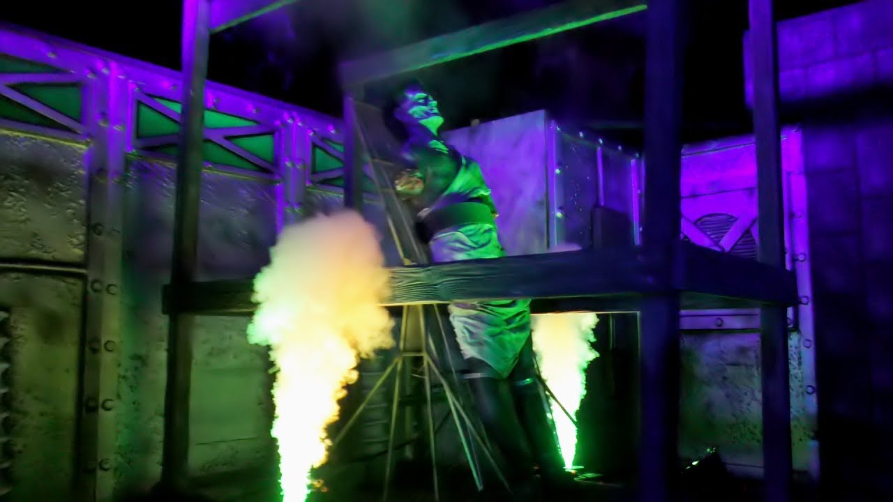 Halloween Ghost Train Ride Roundtrip Onboard Front POV at LIve Steamers Griffith Park Los Angeles CA