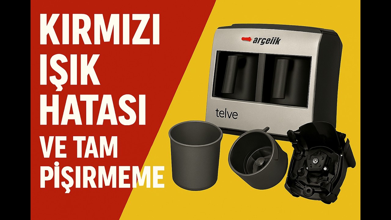 Arçelik Telve Kırmızı ışık ve Pişirmeme Arızası, bakım yapılarak çözüldü.