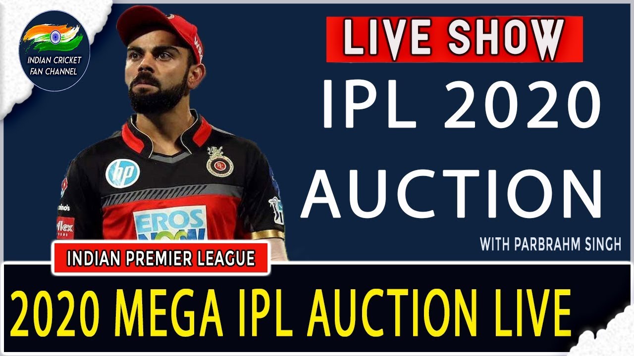 IPL Auction 2020 LIVE TODAY | Mega IPL AUCTION | Live Streaming