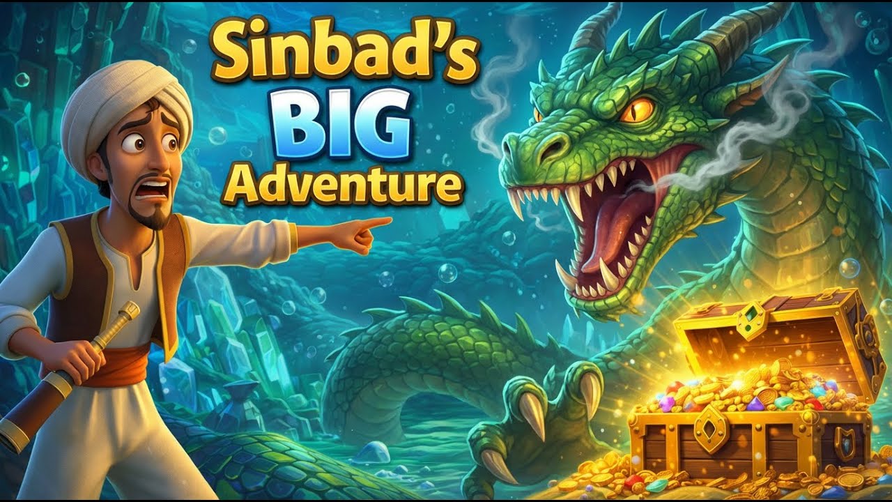 Sinbad Faces a Fearsome Dragon to Find the Lost Treasure!