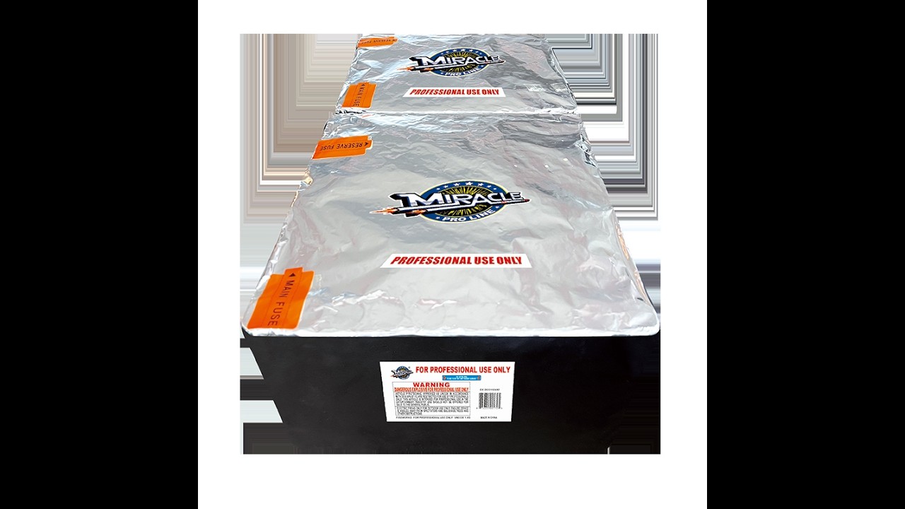 PRO   MPL3014    145 SHOT COMPOUND   BLUE TAIL TO THUNDER WITH NISHIKI WILLOW AND TOURBILLION TO THU