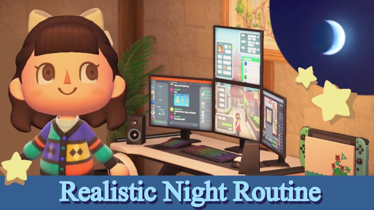 A *REALISTIC* night in my life! (Aesthetic Vlog!) | Animal Crossing New Horizons 🍔🌙