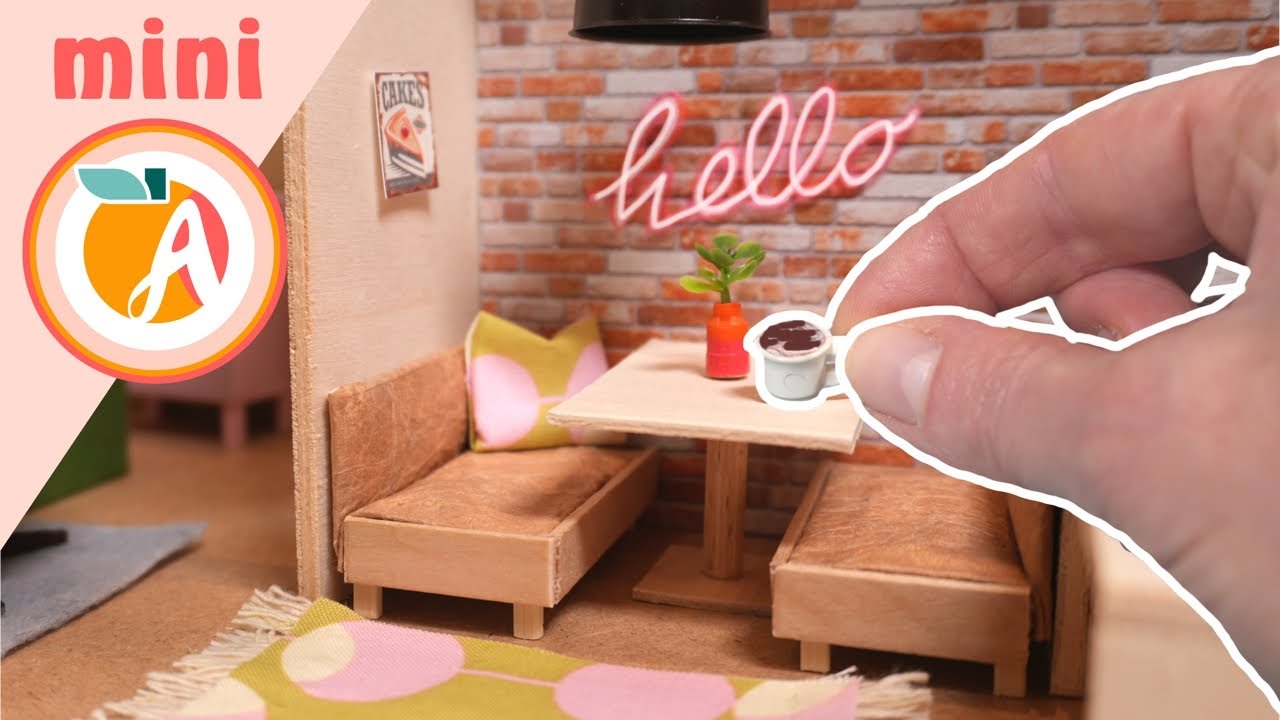 Miniatur Haus DIY Mini Esszimmer basteln - Apricozy