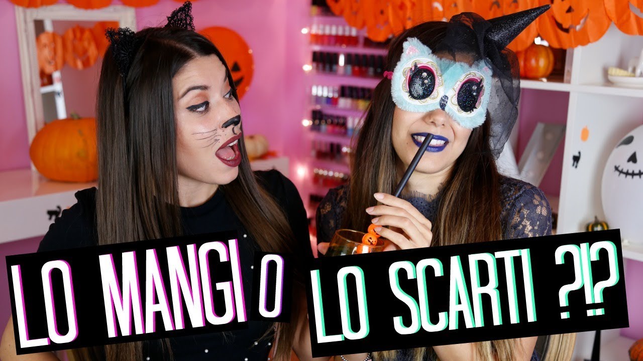 LO MANGI O LO SCARTI CHALLENGE !!! HALLOWEEN 2017 | Adriana Spink ft. Vanessa Ziletti