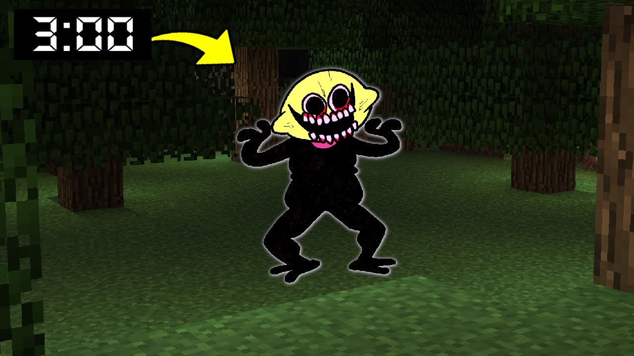 I MET A LEMON DEMON AT NIGHT WHO DID THIS... in Minecraft!