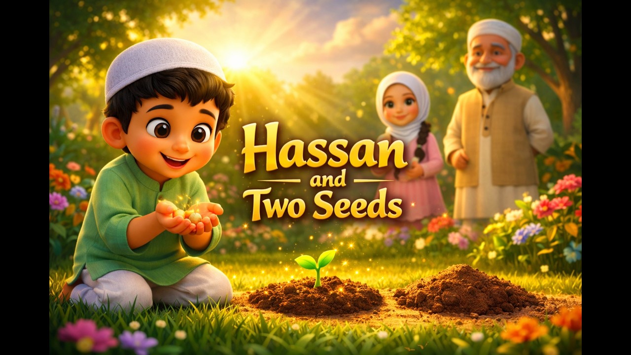 Hassan and Two Seeds | A Beautiful Islamic Story About Patience 🌱✨