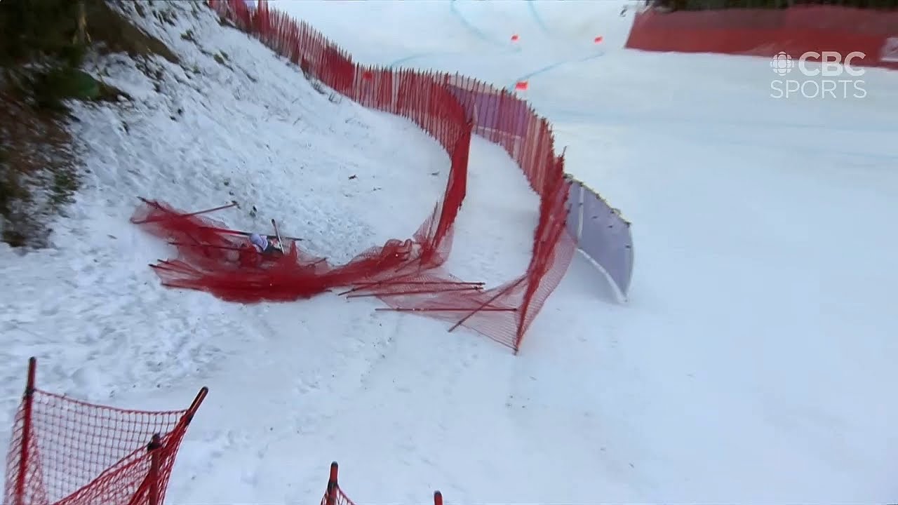 Downhill ski crash - Brice Roger, Garmisch 2021