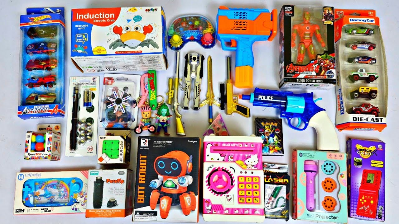 Ultimate TOYS Collection🥰Laser Light, Dancing Robot, Bubble Gun, Spinner, Rubik's Cube, Piggybank