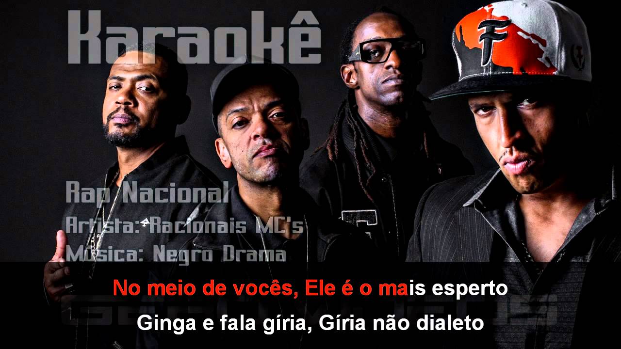 Karaok&ecirc; Instrumental Negro Drama Racionais MC'S
