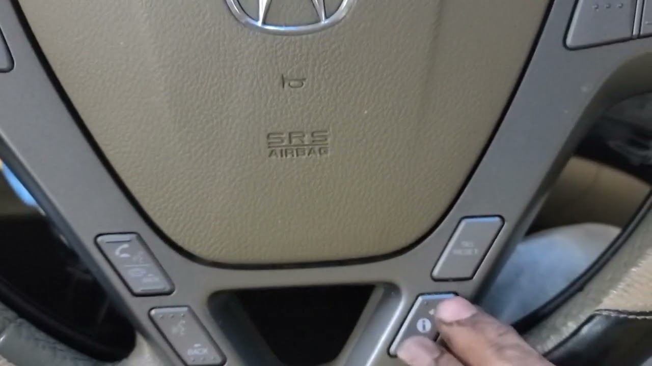 2008 Acura MDX - Oil Light Reset