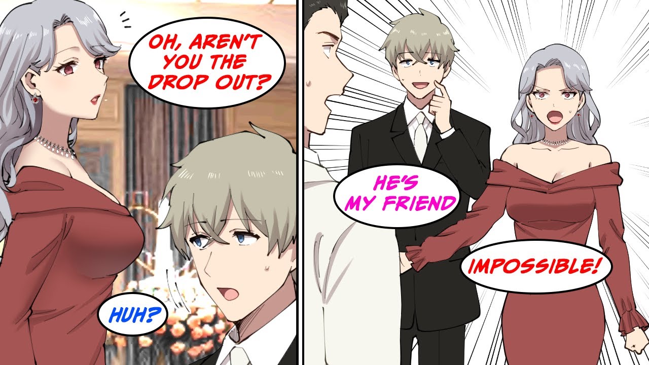 I ran into a classmate at the wedding and she started claiming I was a drop out [Manga Dub]