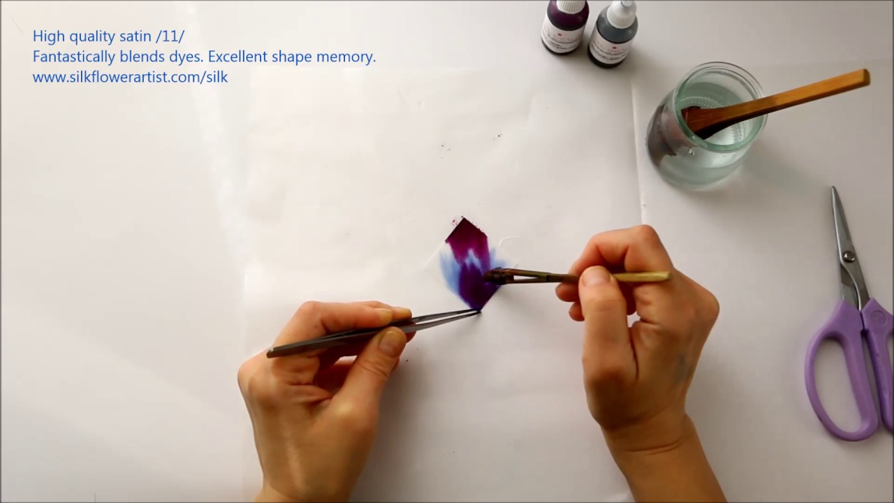 Silk flower making - High quality satin /11/