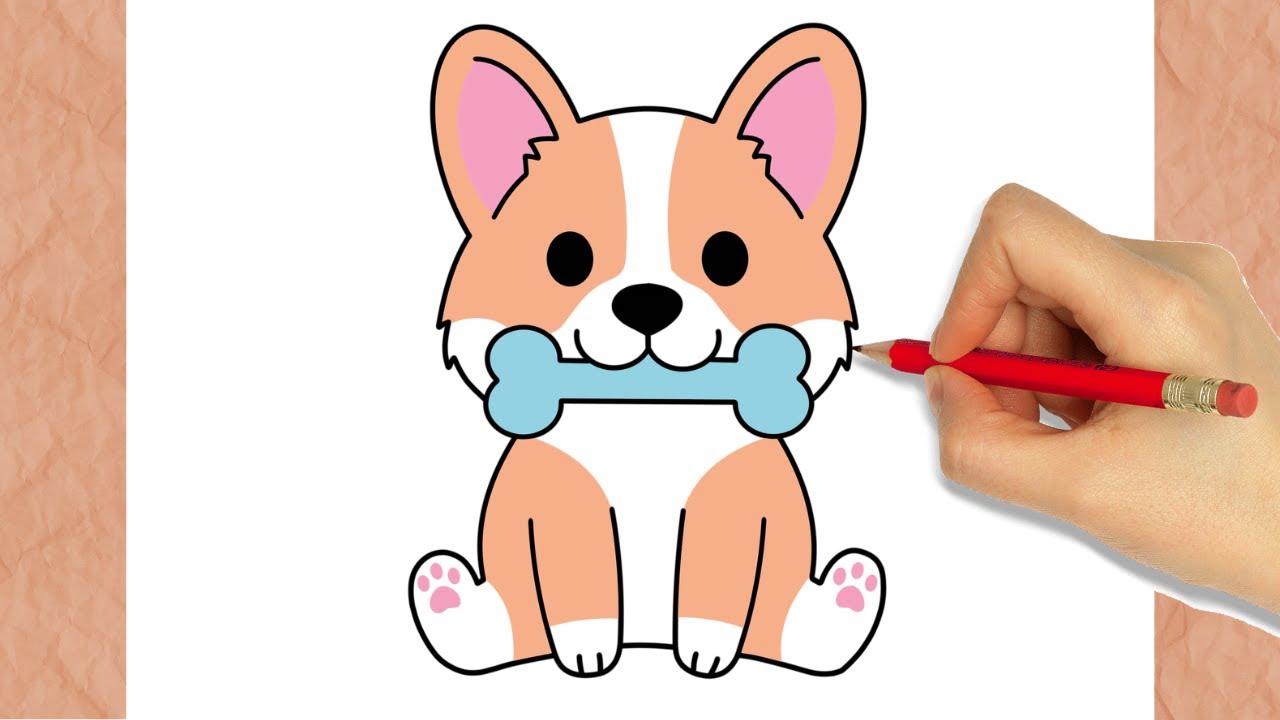 Como Dibujar Cachorro I Facil I paso a paso