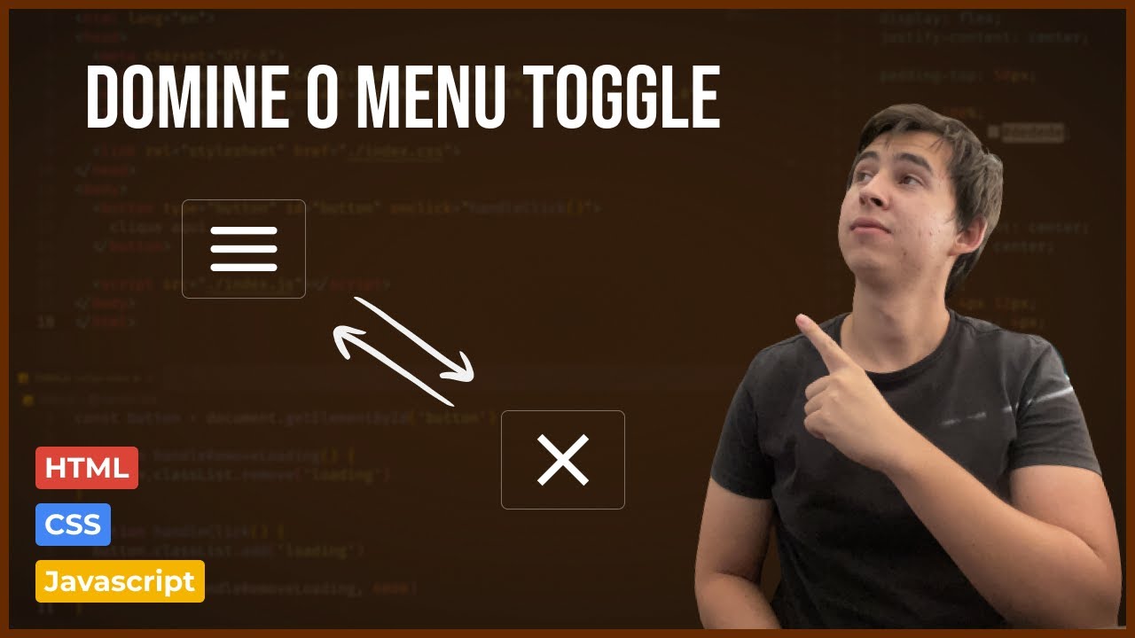 Domine o Menu Toggle - Aprenda HTML, CSS e JavaScript com este Tutorial