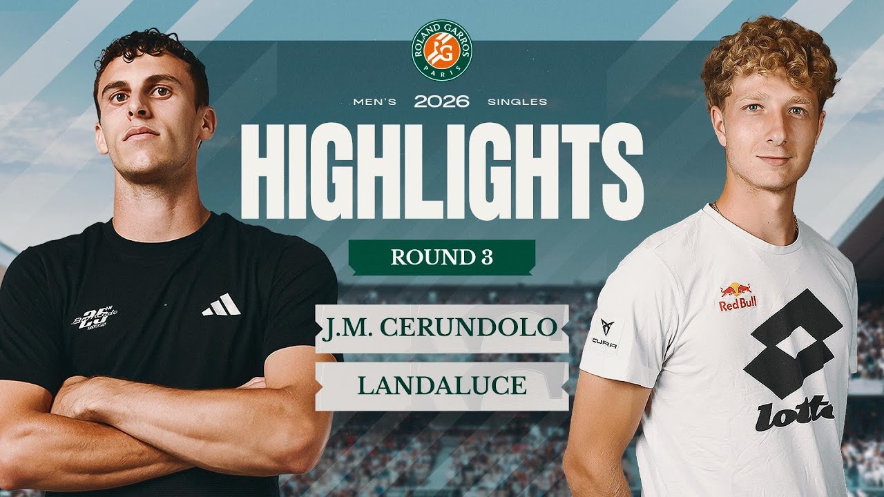 Juan Manuel Cerundolo vs Martin Landaluce | Round 3 Highlights | Roland-Garros 2026
