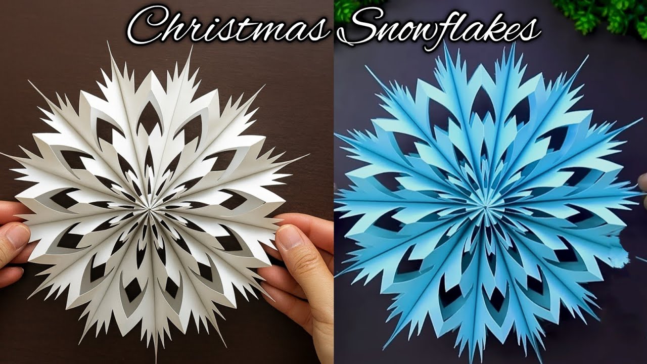 Christmas Idea! EASY Making Christmas Paper Snowflakes DIY Christmas Decorations