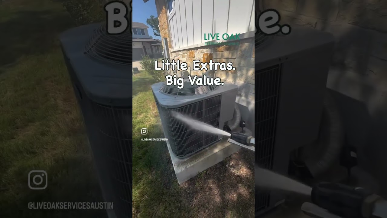 Little extras, big value 💧 Keeping this AC coil clean means cooler homes in Texas heat!