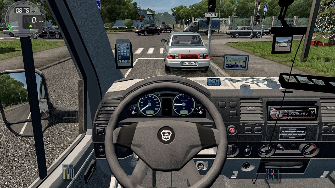 ГАЗель 32217 Бизнес | City Car Driving [Steering Wheel] - Normal Bus Driving