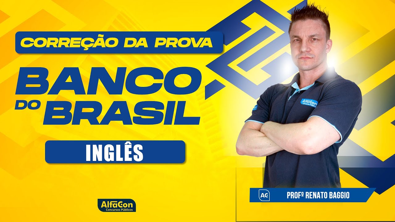 Concurso Banco do Brasil 2023 - Correção da prova - LÍNGUA INGLESA - AlfaCon