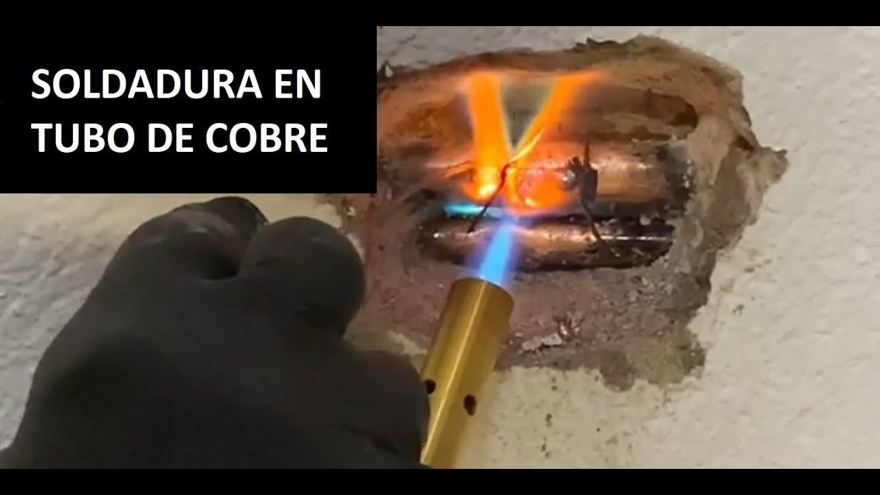 Soldar cobre con estaño, Como reparar escape de agua en tubería de cobre, agujereada con taladro