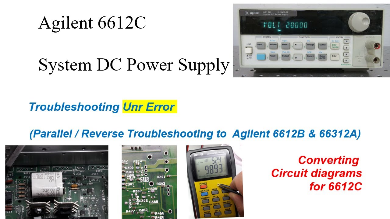 Agilent 6612C How to repair Unr indication