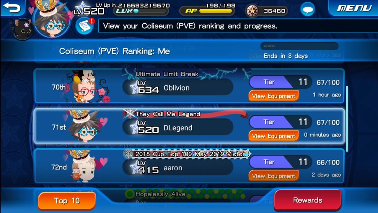 KHUx - November 2019 TOP 100 PVE Coliseum Guide/Setups/Tips