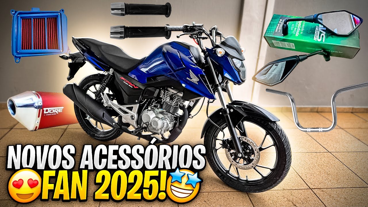 NOVAS PEÇAS PRA FAN 160 2025 0KM - OS MELHORES ACESSORIOS