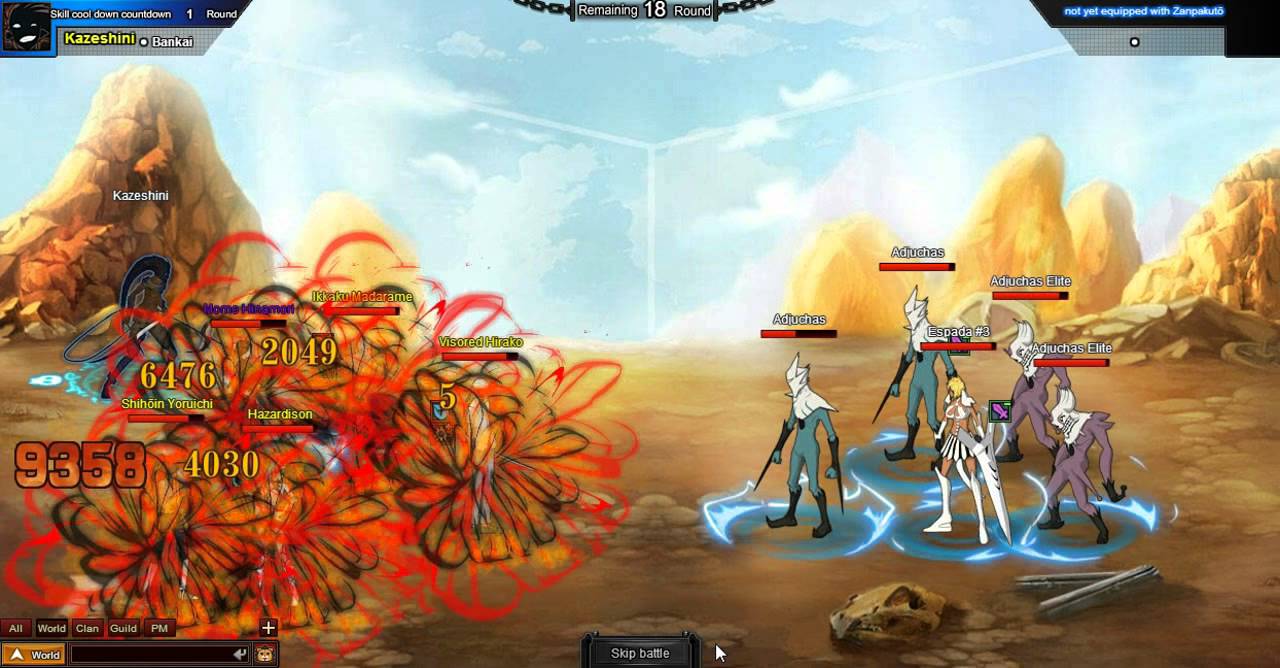 Bleach Online (Hollow Soul Map Espada #3) Gameplay
