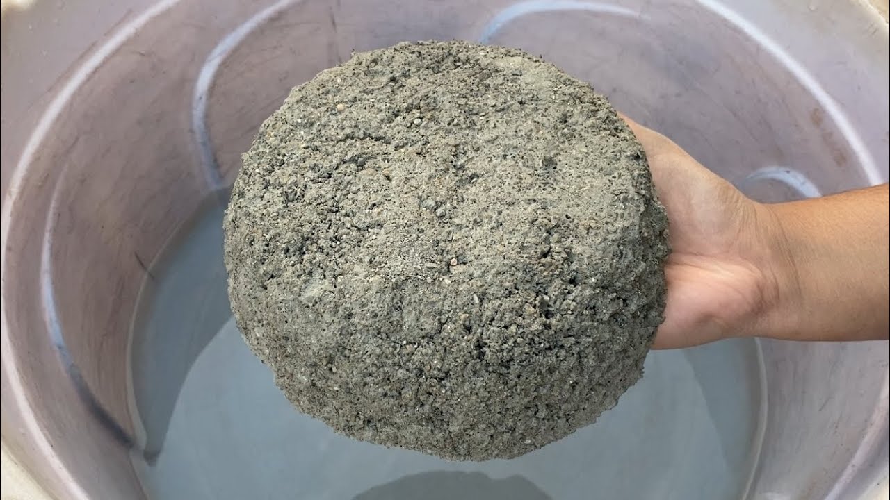 New Asmr crushed stoney cement crumbling on water💦💦/#asmr #satisfying💦💦