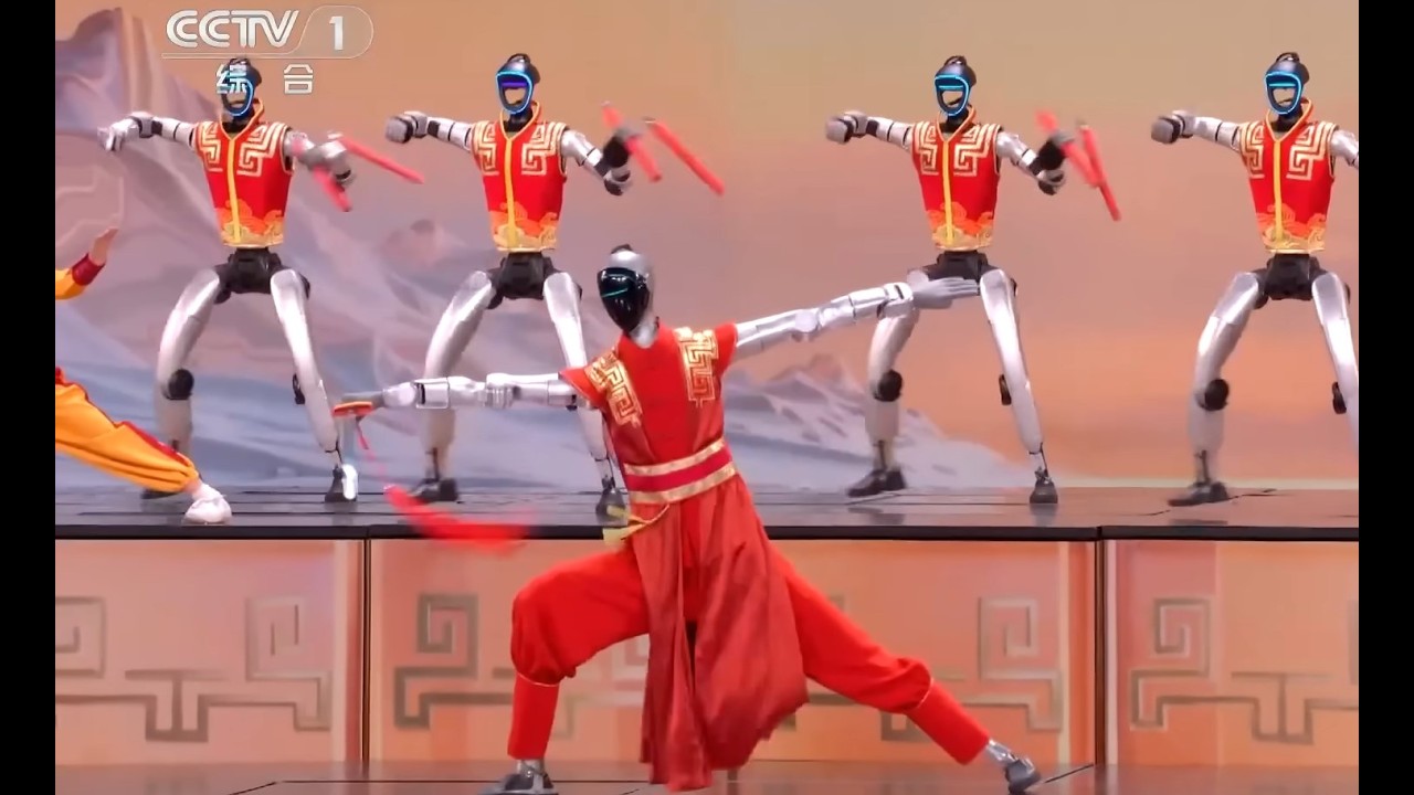 0.9 x Speed China's Robot Martial Arts Parallel Universes Amaze World Spring Gala Chinese New Yr 2B!