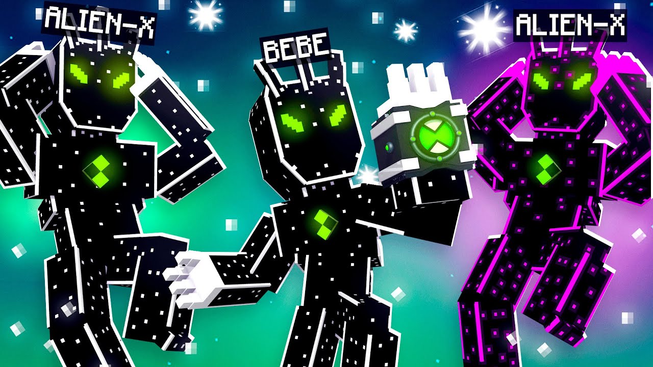 Minecraft: Who's your family? O FILHO DO ALIEN-X TEM O SUPER OMINITRIX ✭ Guihh ✭