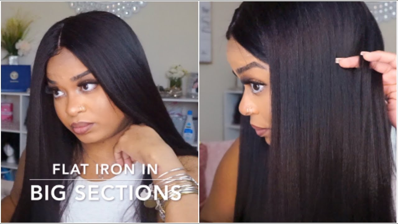 How to straighten Kinky Hair | YSwigs | Kinky Straight Lace Front Wig