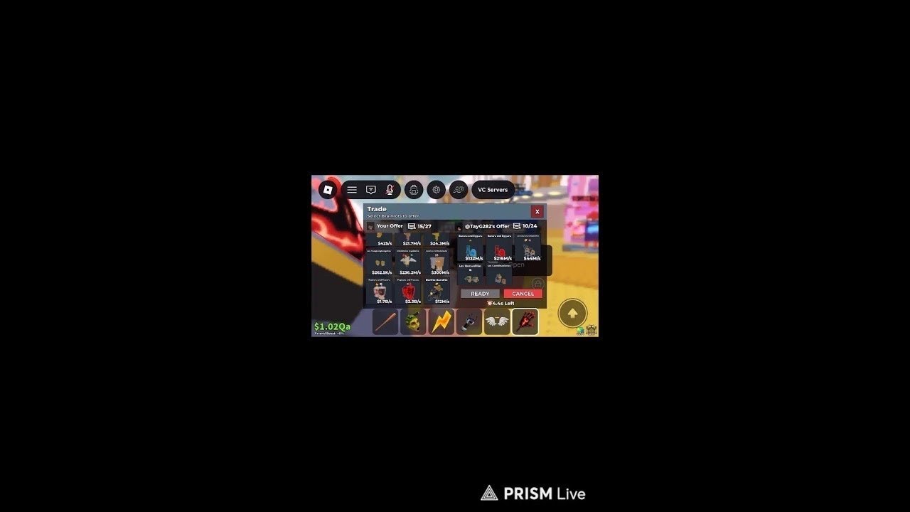 trading in sab only trade machine user is bankvaultz pvp username is reallyyycruzzz67