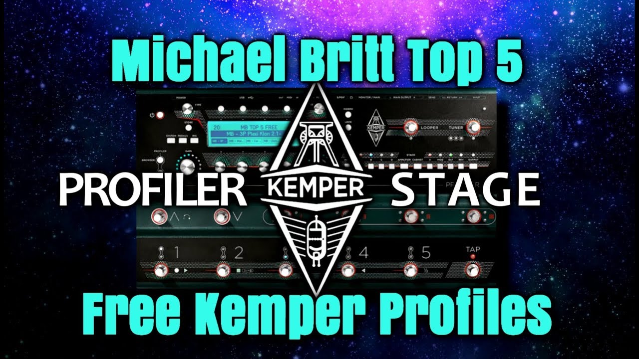 Kemper Profiler Stage - Michael Britt Top 5 FREE Profiles in 4K - by Glenn DeLaune