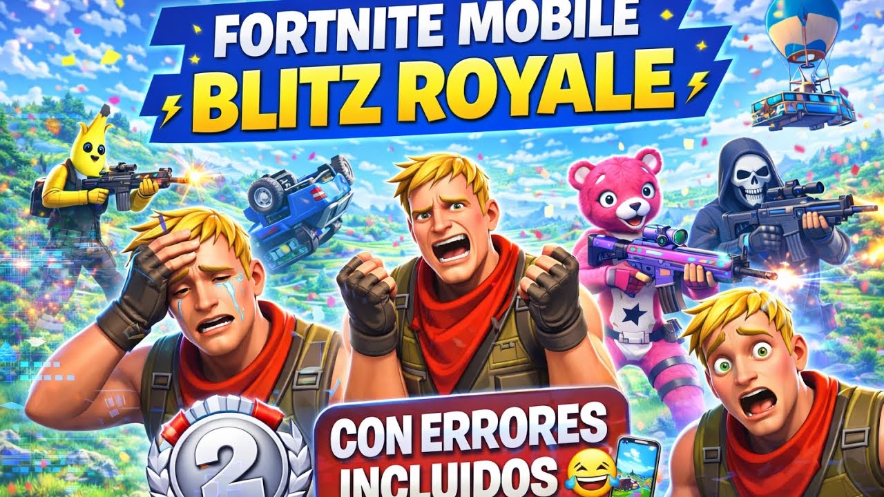 FORTNITE MOBILE BLITZ ROYALE CON ERRORES INCLUIDOS 😂📱