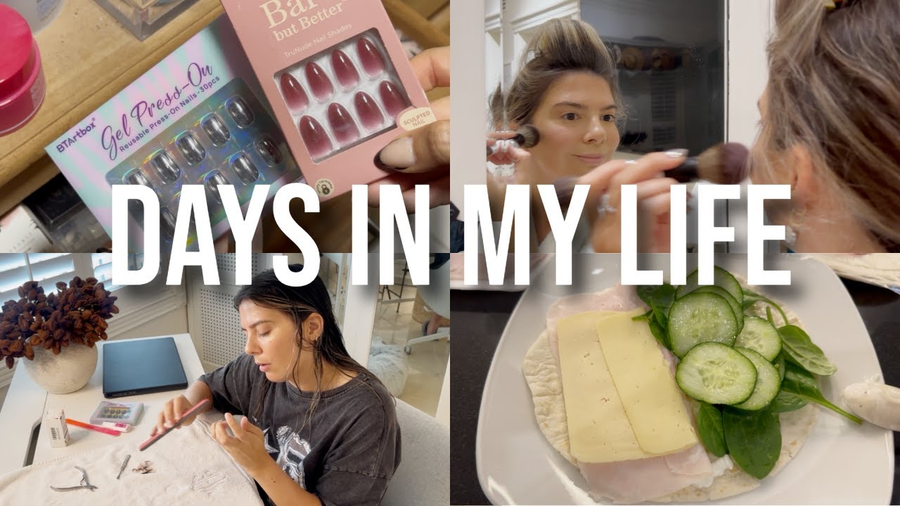 days in my life...hate meghan markle, cutting my clothes, new press on nails, doing my makeup & more