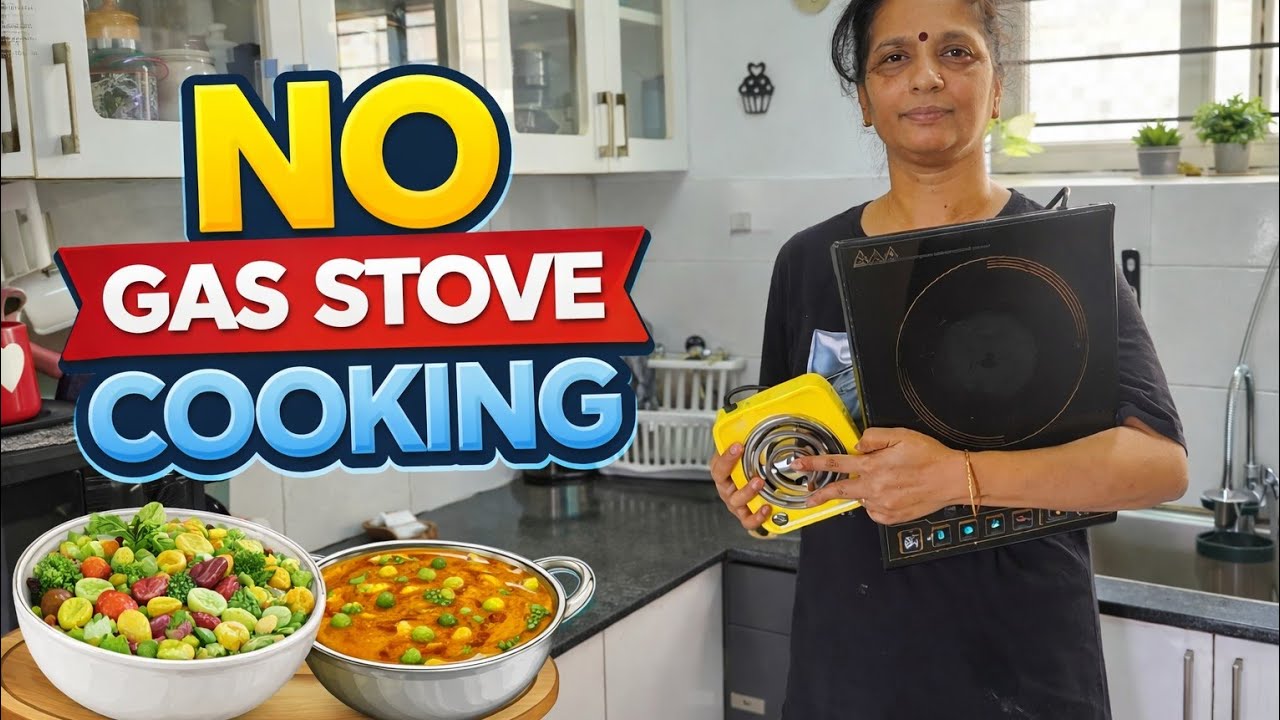 🎛️ Gas Illama Samaikalama/🔌 Electric appliances Cooking Challenge | Induction +Microwave + HotPlate 