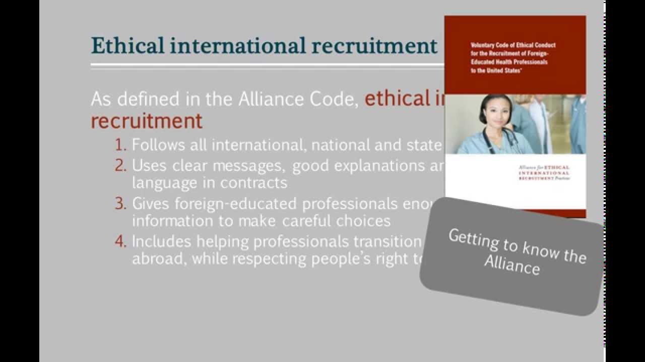 Defining ethical recruitment
