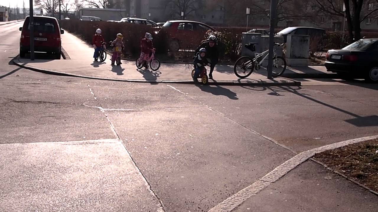 Winterliches Verkehrstraining am Fahrrad