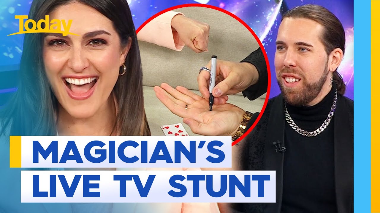 Magician's insane trick freaks out hosts | Today Show Australia