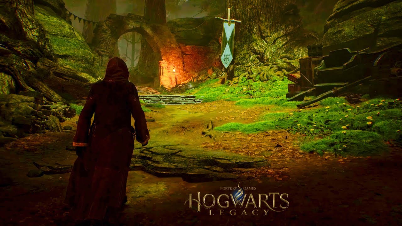 [4K] Enchanting Walk in the Forbidden Forest | Hogwarts Legacy ASMR Ambiance