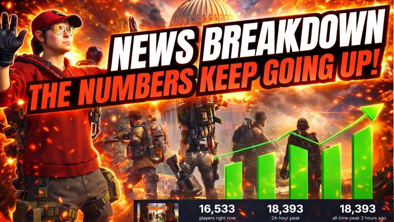 This week's news update! Division 2 is more popular than ever.