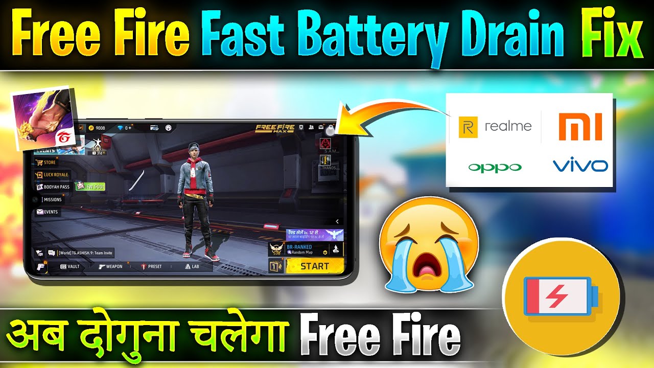 Free Fire Khelte samay charging jaldi khatam hota hai | Free fire fast battery drain problem Fixed