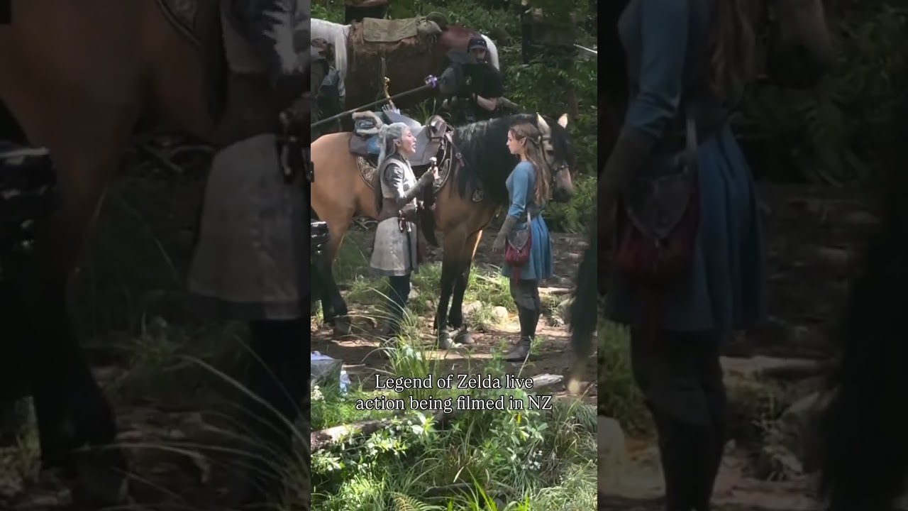 First footage of Zelda from The Legend of Zelda movie being filmed! #zelda #zeldamovie