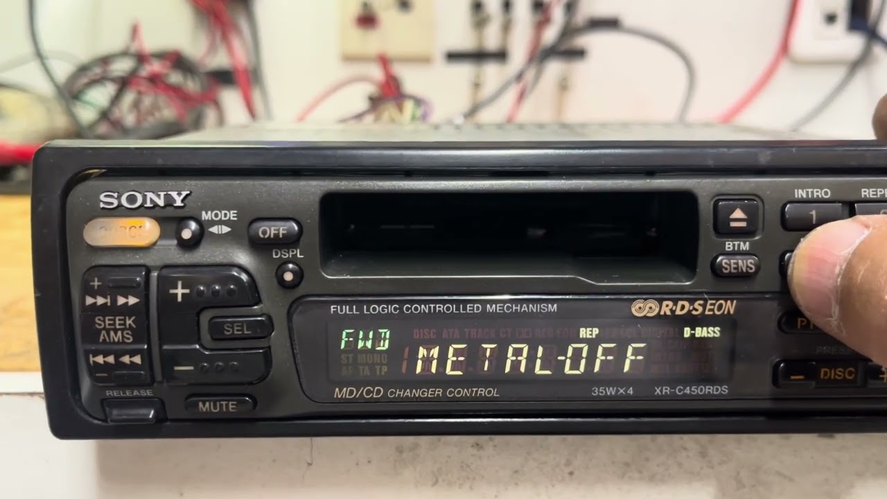 Restauration Autoradio Sony XRC-450RDS