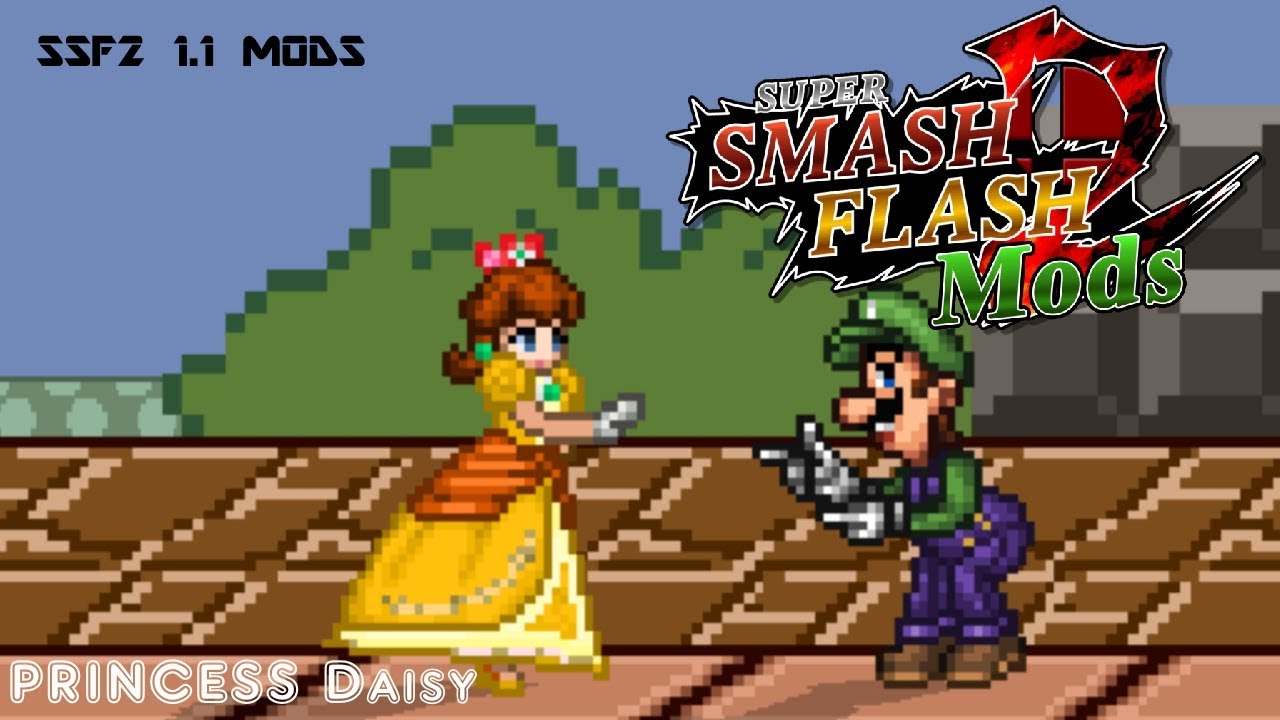 SSF2 1.1 Mod Showcasing-Daisy