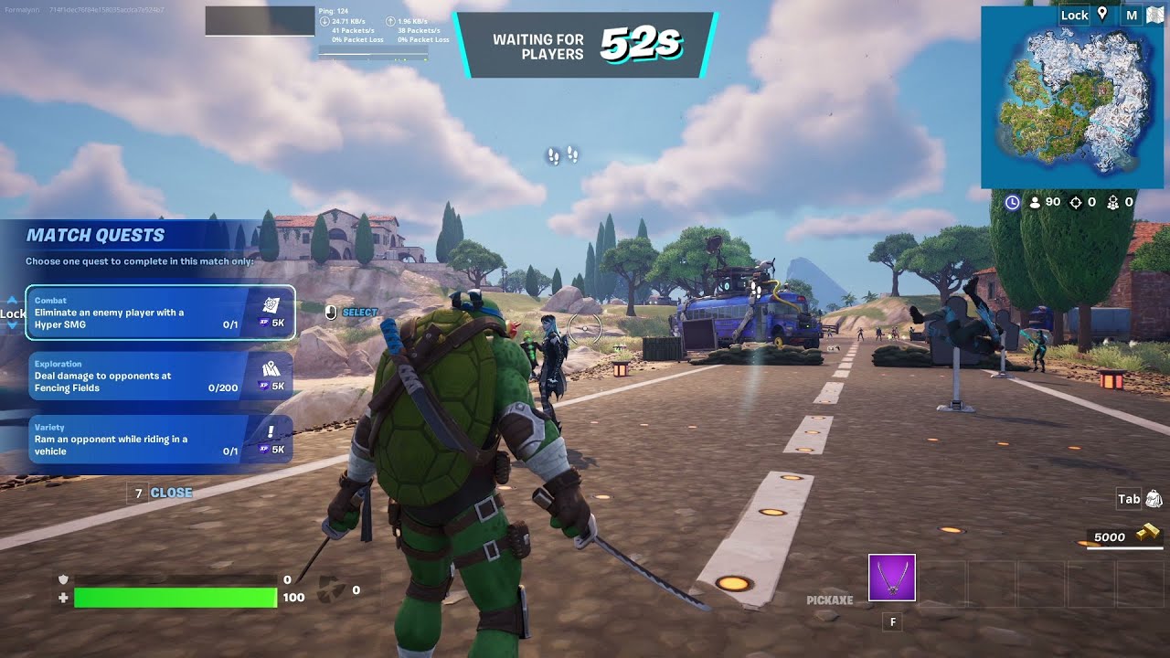 Fortnite X TMNT - Ninja Turtles Skin GAMEPLAY
