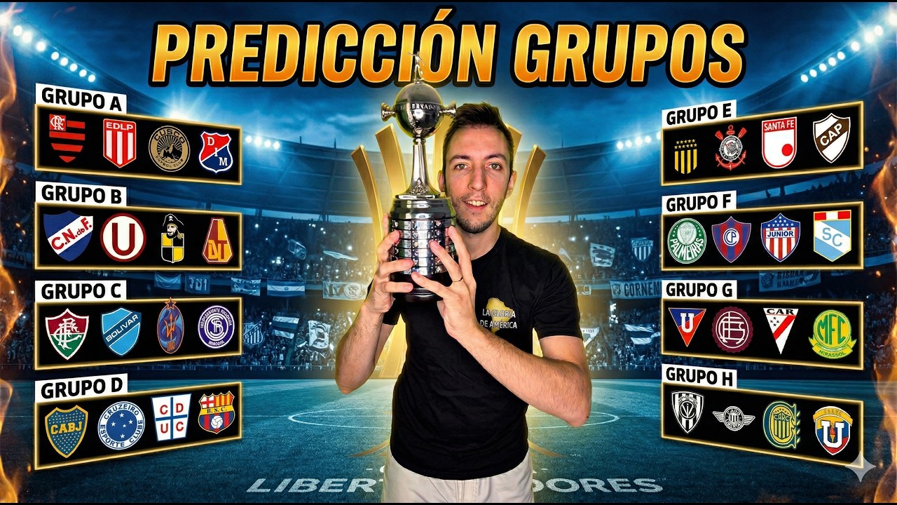 LIBERTADORES 2026 ⚽🏆 PREDICCI&Oacute;N de la FASE DE GRUPOS ⚽🏆
