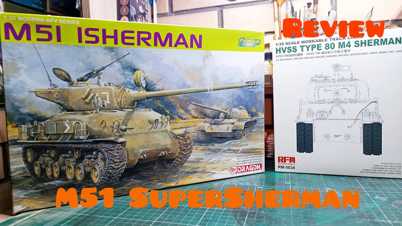 ОБЗОР! M51 SuperSherman, Dragon 1/35. REVIEW